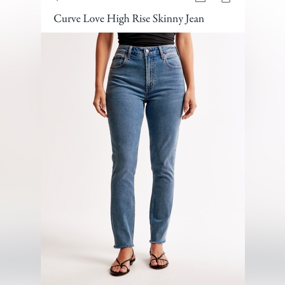 A&F Curve Love High Rise Skinny Jean - Picture 4 of 4